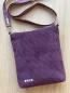Preview: "Flickenwerk II mit Tasche" - AUBERGINE-PFLAUME